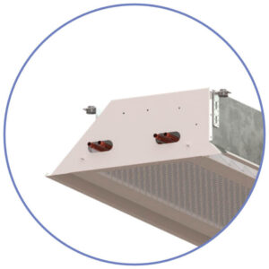 Aktiver Deckenkonvektor zum Heizen und Kühlen 4 Rohr System indirekt