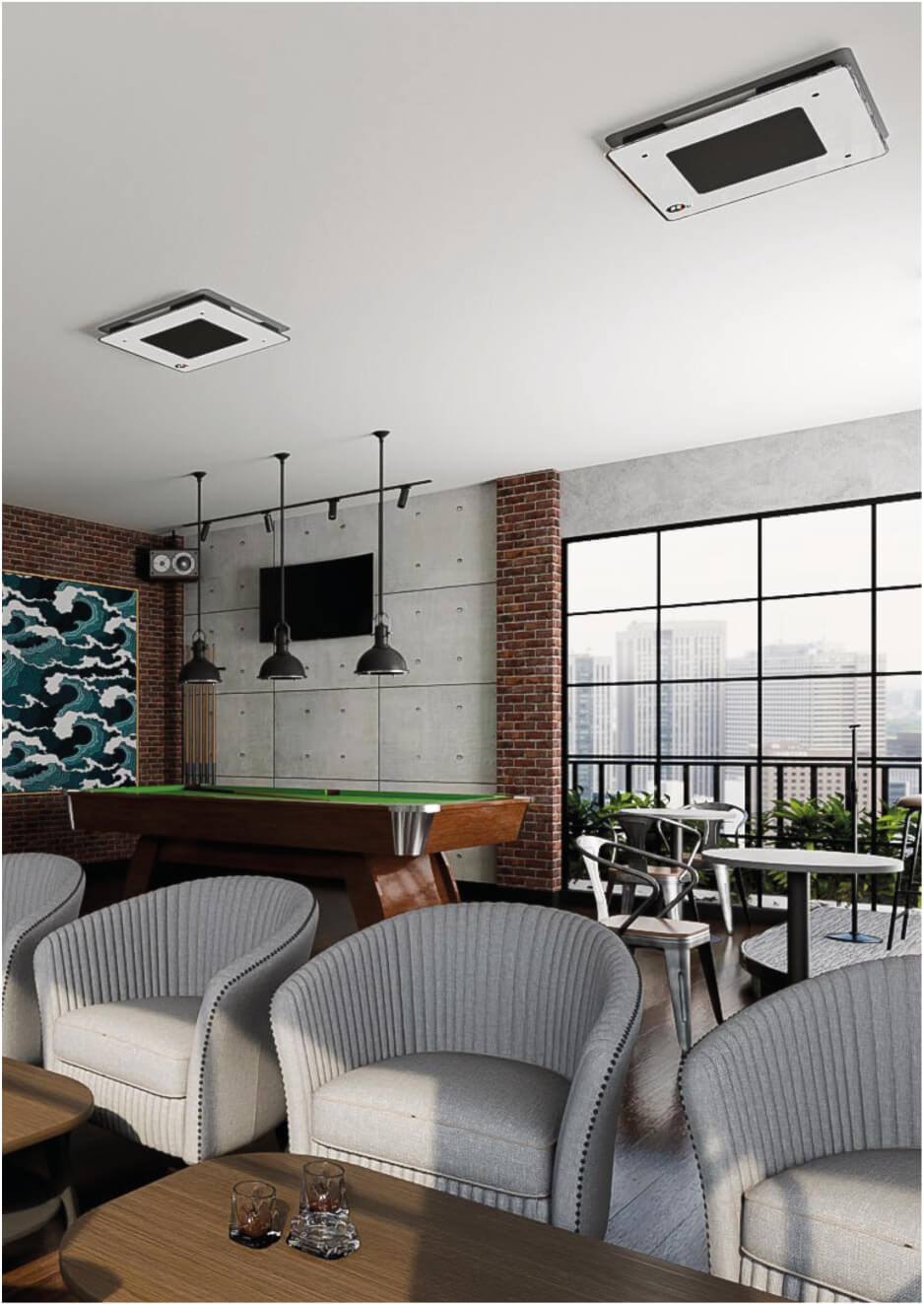 Deckenkassette Black Box Billiardcafe