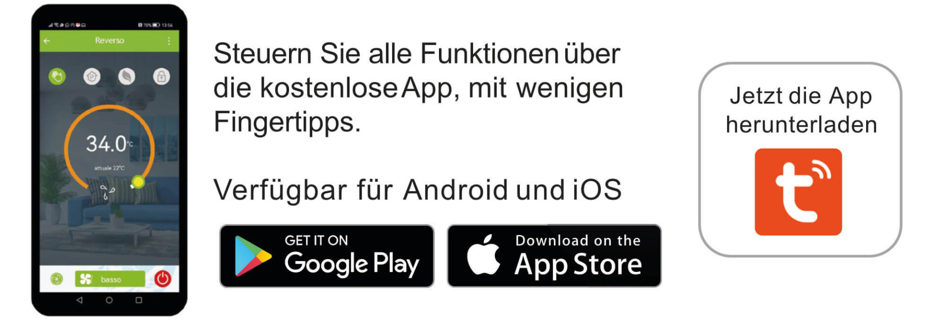 Deckenkassette Black Box smarte Steuerung